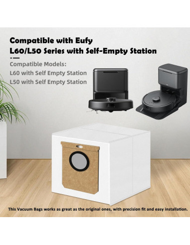 12 Bolsas de Vacío VIEWALL para Eufy L50 SES L60 SES