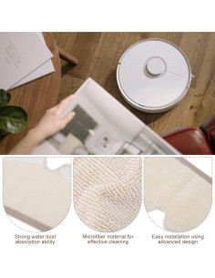 Yetaha 10 Paquete Paños de Microfibra para Xiaomi Roborock 2