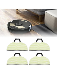 Almohadillas de Reemplazo para Mopas de Vacío TOPINCN 4 Pcs Microfibra 2