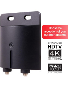 Amplificador de Antena Exterior GE 42179, Señal VHF UHF HD 2