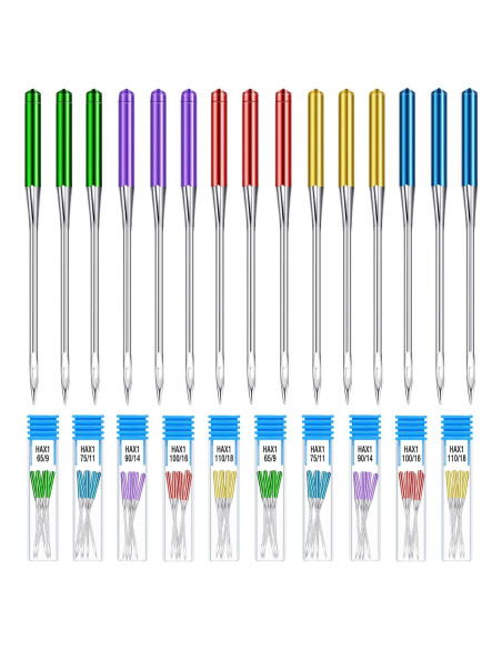 Agujas de Máquina de Coser WILLBOND 30 Pcs Punta Regular