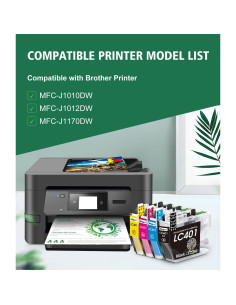 Cartuchos de tinta compatibles Kingjet LC401 4PK para Brother 2