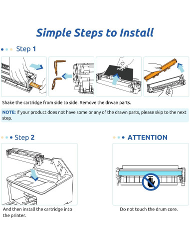 Cartucho de Tóner Remanufacturado INK E-SALE TN227 TN223 4K Brother