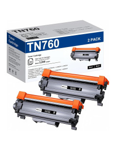 Tóner Negro TN760 PrintImpression Paquete de 2 para Brother