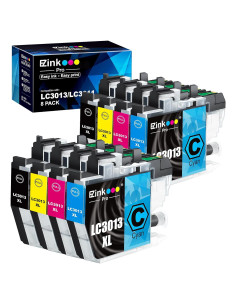 Cartuchos de tinta E-Z Ink Pro compatibles Brother LC3013XL - 8 Piezas