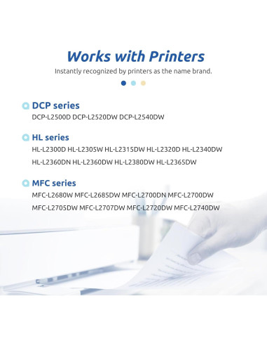 Cartucho de Tóner Negro INK E-SALE TN660 TN630 - 2 Piezas