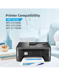 Cartuchos de tinta LC401XL Belietop para Brother MFC-J1010DW 4 Pack 2