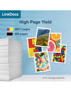 Cartuchos de tinta compatibles LinkDocs LC401XL para Brother 4 Pack 2