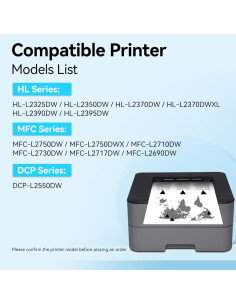 Tóner Lemero Uexpect TN760 Compatible Brother Alto Rendimiento 4 Pzs 2