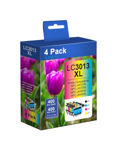 Cartuchos de Tinta Wiseta LC3013XL Compatible para Brother