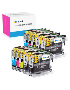 Cartucho de Tinta K-Ink LC203 Compatible 10 Piezas - Negro, Cian, Magenta, Amarillo