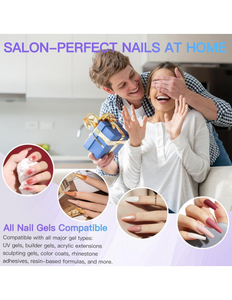 Lámpara de Uñas UV LED Wisdompark 180W con Sensor Automático