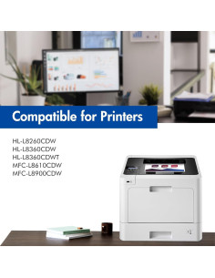 Cartuchos de Tóner Aceink TN-433 Paquete de 4 Alto Rendimiento 2