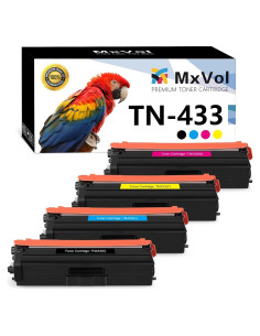 Cartucho de Tóner MxVol TN433 Compatible Brother 4-Pack