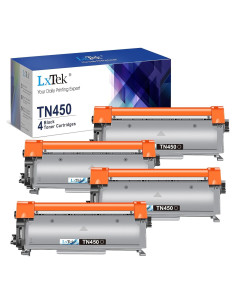 Cartucho de tóner LxTek TN450 compatible Brother - 4 unidades
