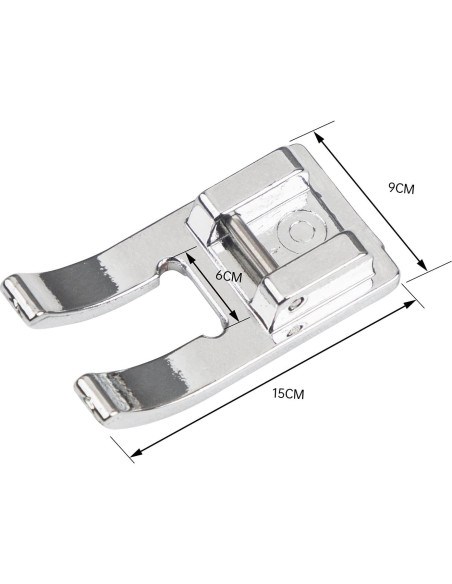 Pie de máquina de coser de punta abierta STORMSHOPPING - Compatible con Singer, Brother, Babylock