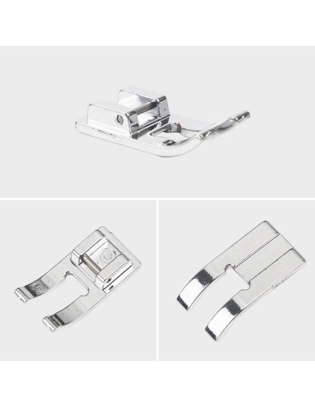 Pie de máquina de coser de punta abierta STORMSHOPPING - Compatible con Singer, Brother, Babylock