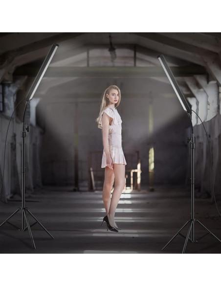 Kit de Iluminación LED Gepege 5600K con Trípode Ajustable Kit de Iluminación LED Gepege 5600K con Trípode Ajustable