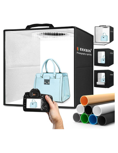 Caja de Luz Profesional DUCLUS 40cm con 160 LEDs y 8 Fondos