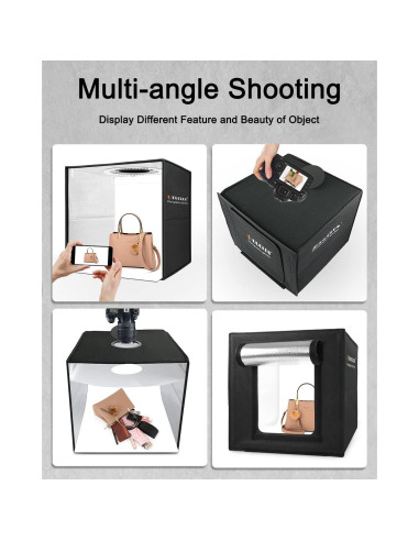 Caja de Luz Profesional DUCLUS 40cm con 160 LEDs y 8 Fondos