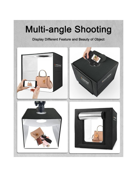 Caja de Luz Profesional DUCLUS 40cm con 160 LEDs y 8 Fondos