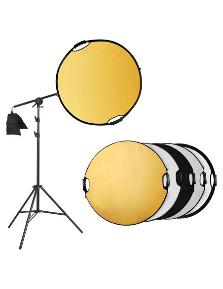 Kit de Soporte para Reflector de Fotografía Selens 5-en-1 80cm