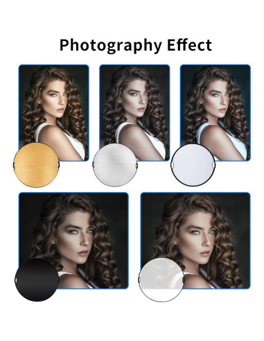 Kit de Soporte para Reflector de Fotografía Selens 5-en-1 80cm