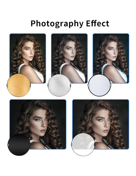 Kit de Soporte para Reflector de Fotografía Selens 5-en-1 80cm