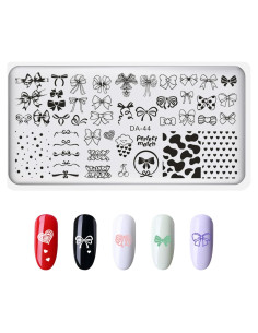 Estampador de Uñas Bruislard con Plantillas y Placa Corazón