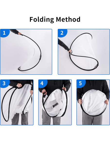 Kit de Soporte para Reflector de Fotografía Selens 5-en-1 80cm