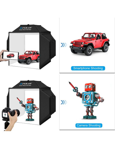 Caja de Luz Fotográfica Portátil OBEST 40x40cm con 480 LED