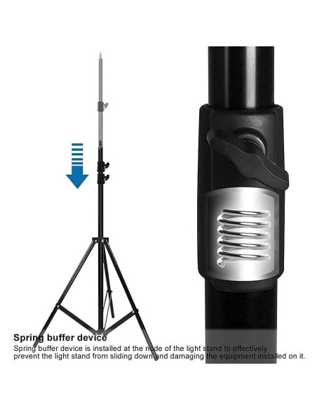 Soporte de Luz Ajustable ITOTIN 2.8m con Amortiguación de Resorte