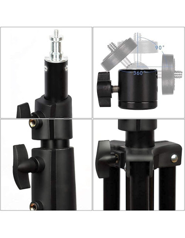 Soporte de Luz Ajustable ITOTIN 2.8m con Amortiguación de Resorte