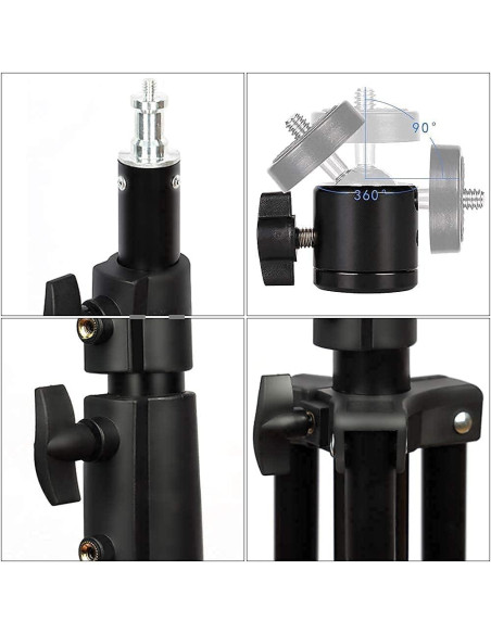 Soporte de Luz Ajustable ITOTIN 2.8m con Amortiguación de Resorte