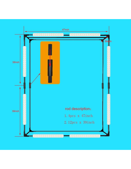 Caja de Luz Fotográfica LED TRUMAGINE Grande 119.4x99.1x198.1 cm