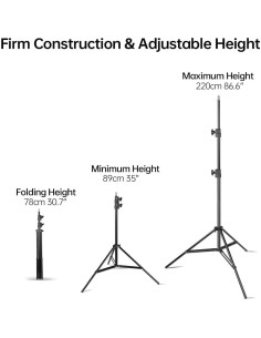 Soporte de Luz JINBEI 2.2m Trípode Plegable 4.5Kg 2