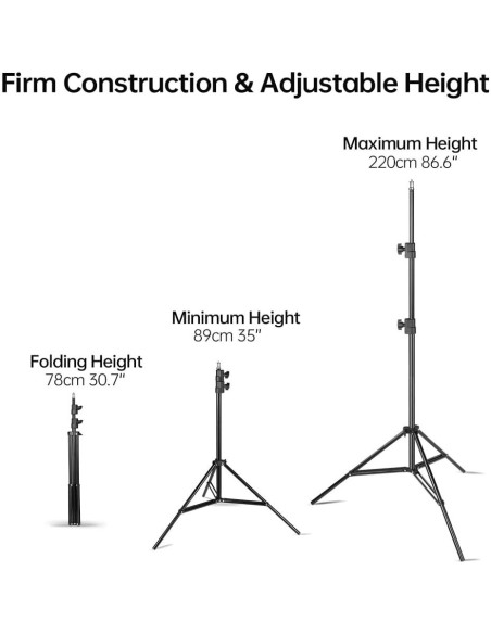 Soporte de Luz JINBEI 2.2m Trípode Plegable 4.5Kg