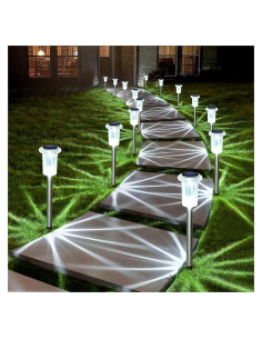 Luces Solares DenicMic LED 6000K Impermeables 10 Paquete