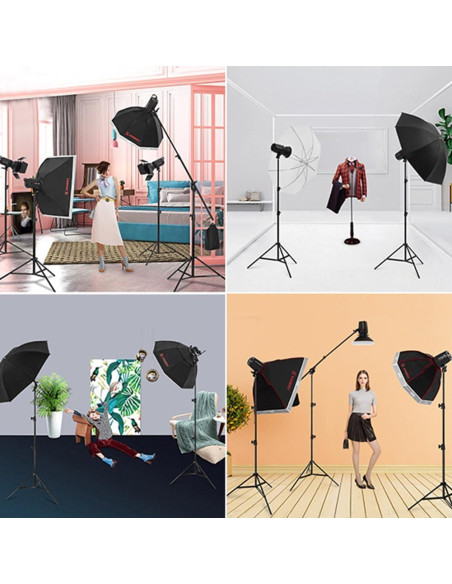 Soporte de Luz JINBEI 2.2m Trípode Plegable 4.5Kg