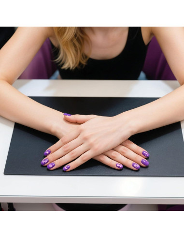 Estampador de Uñas Bruislard con Plantillas y Placa Corazón