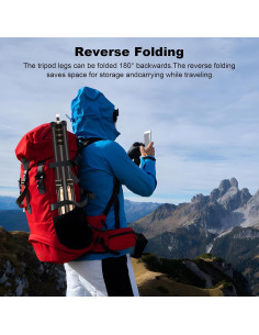 Trípode Portátil Soonpho SL-285C de Fibra de Carbono 260cm 2