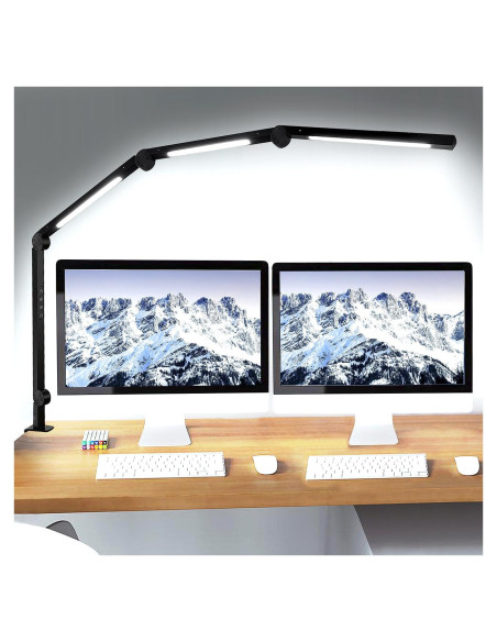 Lámpara de Escritorio LED Vimeepro con Brazo Oscilante 4 Modos