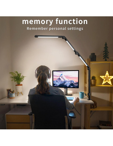 Lámpara de Escritorio LED Vimeepro con Brazo Oscilante 4 Modos