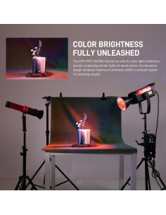 GVM 650W Luz de Video RGB con Montura Bowens IP65 2