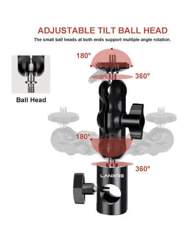Adaptador de Montaje Lanxire L0213 con Doble Bola 2kg