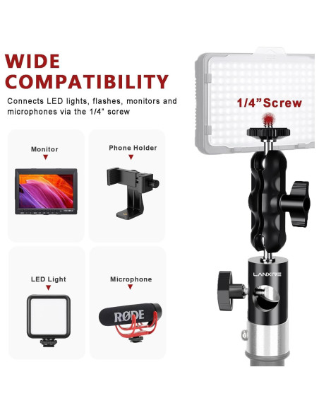 Adaptador de Montaje Lanxire L0213 con Doble Bola 2kg