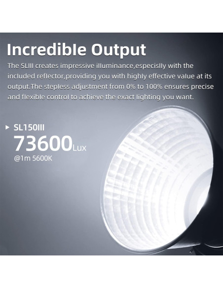 Godox SL150III 160W Luz LED de Estudio con Montura Bowens