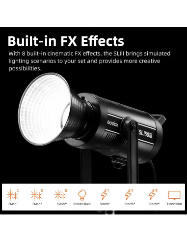 Godox SL150III 160W Luz LED de Estudio con Montura Bowens