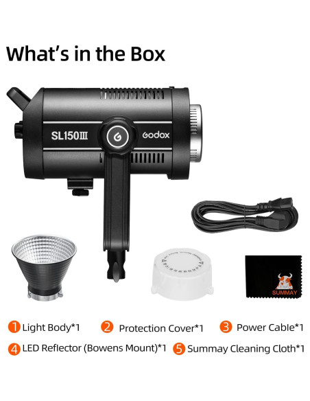 Godox SL150III 160W Luz LED de Estudio con Montura Bowens