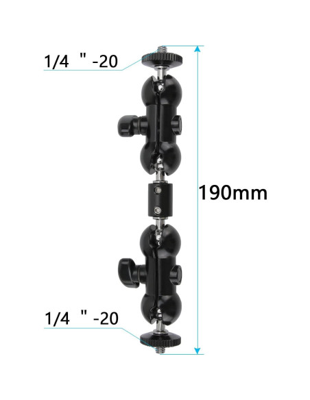 Soporte Mágico Articulado CAMVATE 1/4" para Monitor y Luz LED Soporte Mágico Articulado CAMVATE 1/4" para Monitor y Luz LED